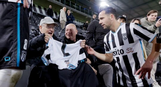 Rob (78) attends his final-ever match at Heracles Almelo