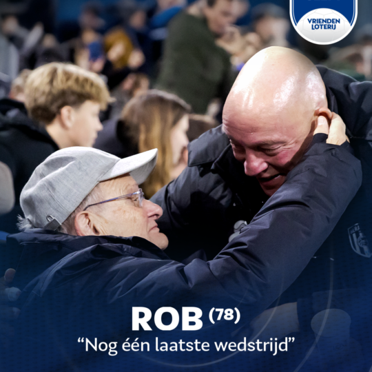 Rob beleeft zijn allerlaatste wedstrijd bij Heracles