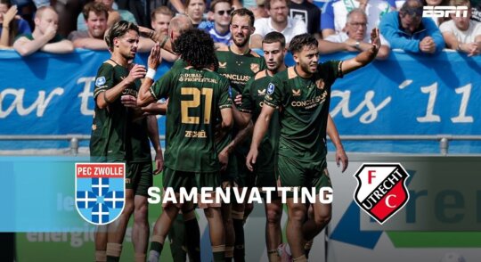 Samenvatting PEC Zwolle - FC Utrecht