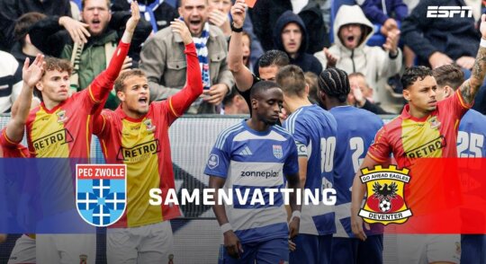 Samenvatting PEC Zwolle - Go Ahead Eagles