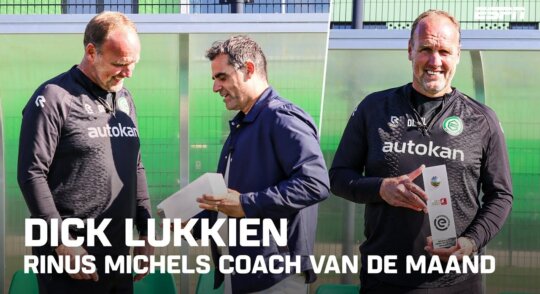 Dick Lukkien verkozen tot Rinus Michels Coach van de Maand september
