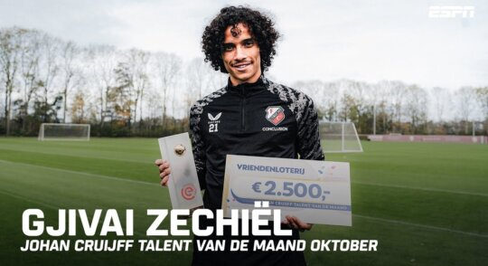 Gjivai Zechiël = 𝐉𝐨𝐡𝐚𝐧 𝐂𝐫𝐮𝐢𝐣𝐟𝐟 𝐓𝐚𝐥𝐞𝐧𝐭 𝐯𝐚𝐧 𝐝𝐞 𝐌𝐚𝐚𝐧𝐝 oktober 🏆🌟