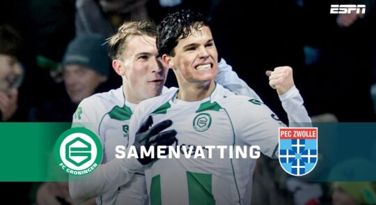 Samenvatting FC Groningen - PEC Zwolle