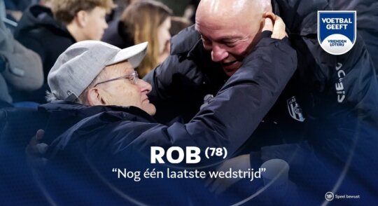 Rob (78) beleeft zijn allerlaatste wedstrijd bij Heracles Almelo