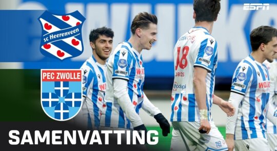 Samenvatting sc Heerenveen - PEC Zwolle