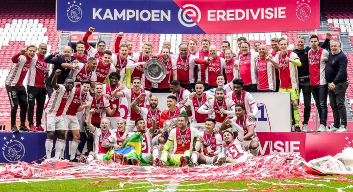 Ajax crowned Dutch champions after thumping win over Emmen
