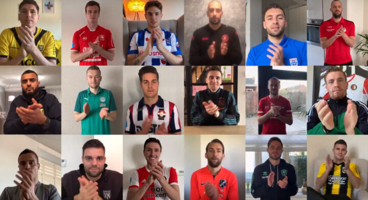 Videoboodschap 18 Eredivisie-aanvoerders: Nu klappen wij voor jullie